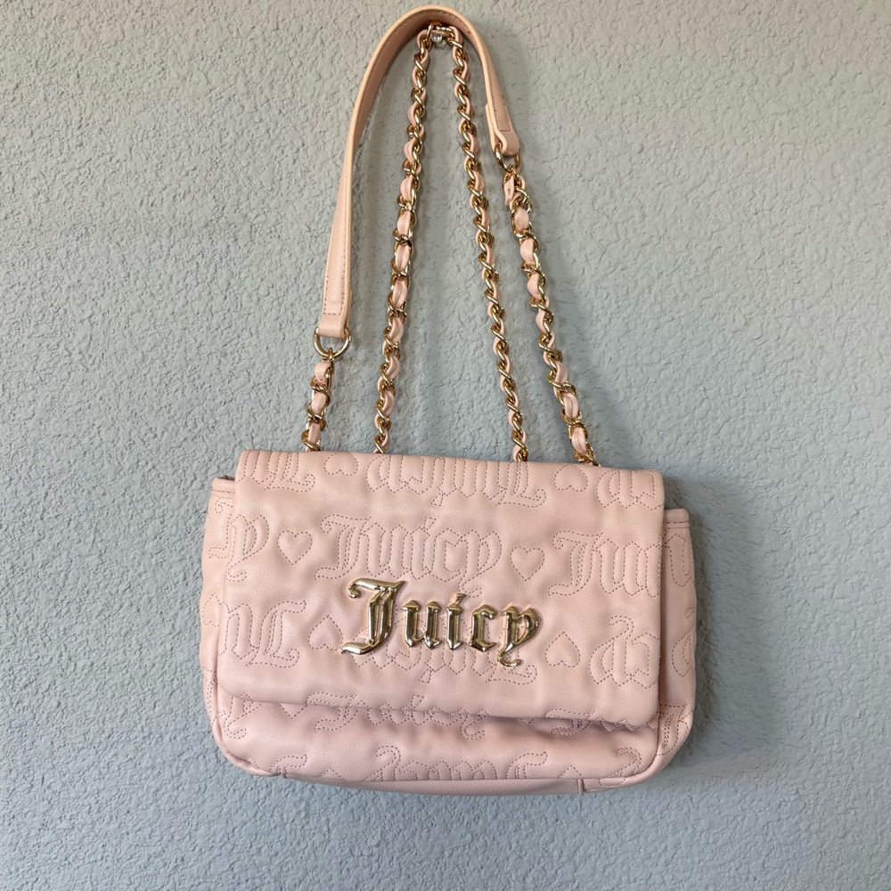 Juicy Couture Blush Shoulder Bag with Chain Strap
